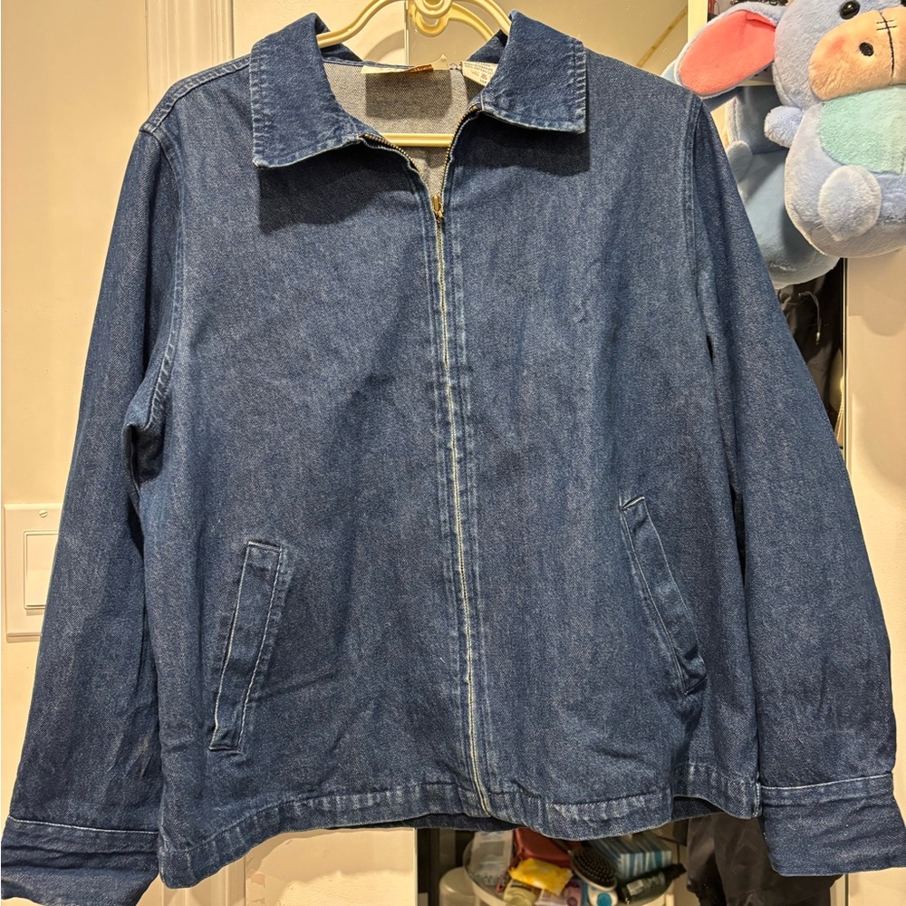 Valerie Stevens Dark Blue Denim Jacket size 14P